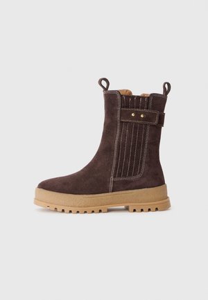 LEATHER UNISEX - Bottes - dark brown
