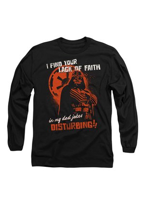 VADER DAD JOKES DISTURBING - Long sleeved top - black