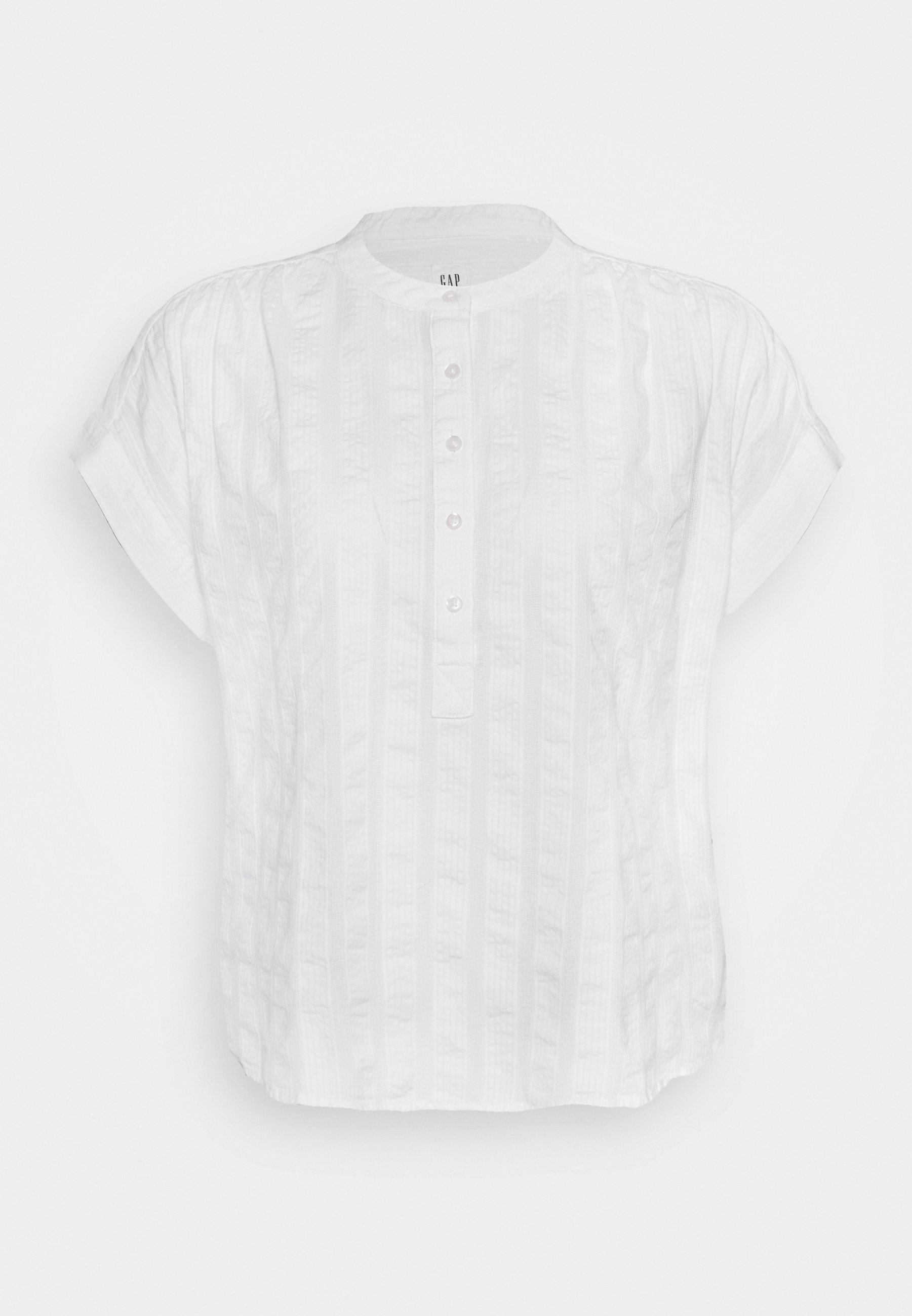 GAP Petite SHIRRED EASY POPOVER DOBBY Bluser fresh white GAP Petite SHIRRED EASY POPOVER DOBBY - Bluser - fresh white