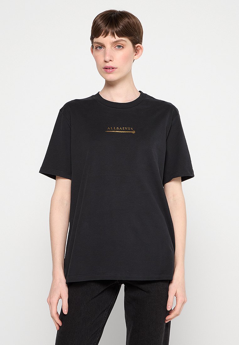 AllSaints T-shirt print zwart