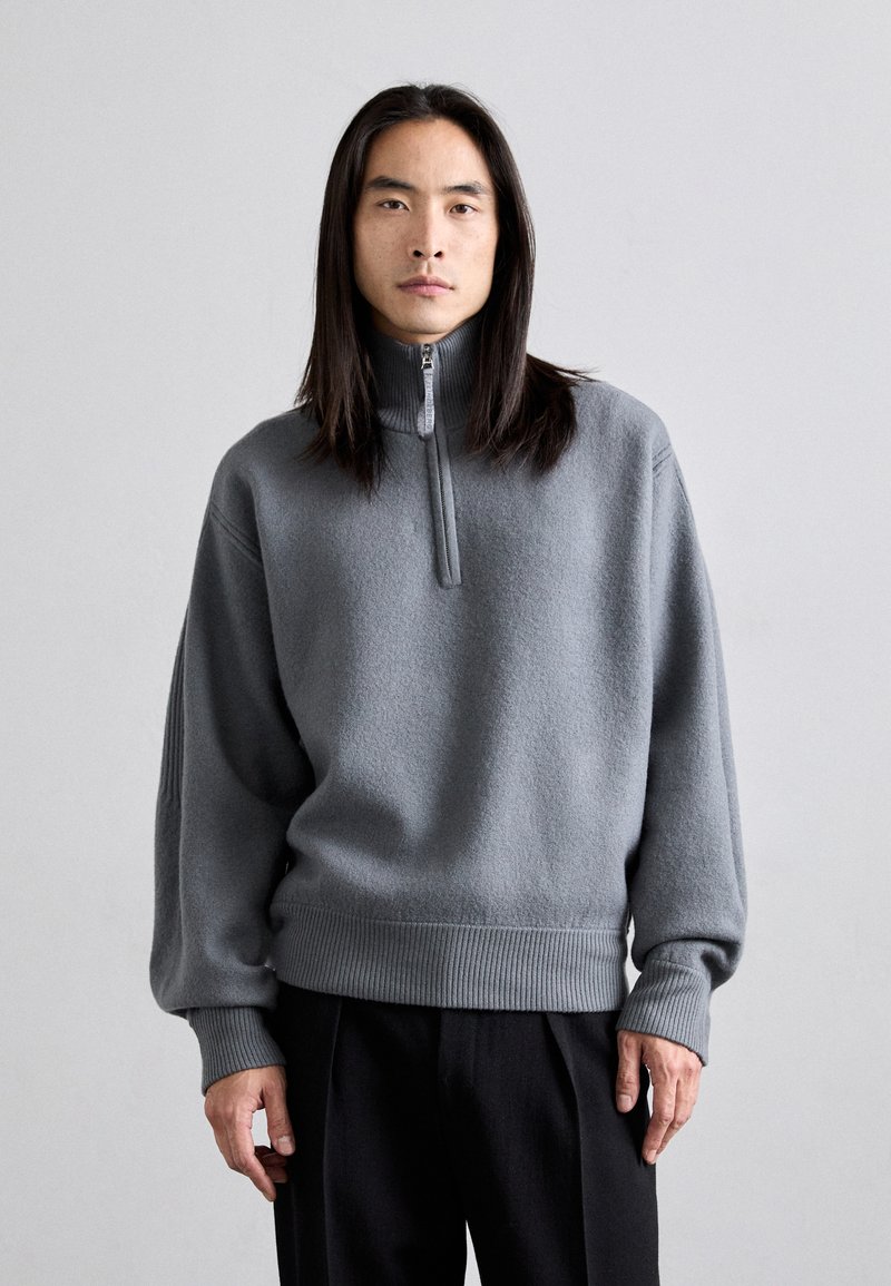 J.LINDEBERG - BON QUARTER ZIP - Jersey de punto - lava smoke, Ampliar