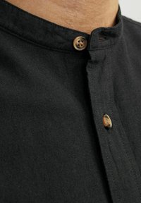 Jack & Jones JJESUMMER BAND LINEN MIX SHIRT - Pluus - black