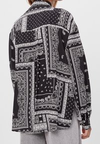 Bershka Košilová halenka  - black