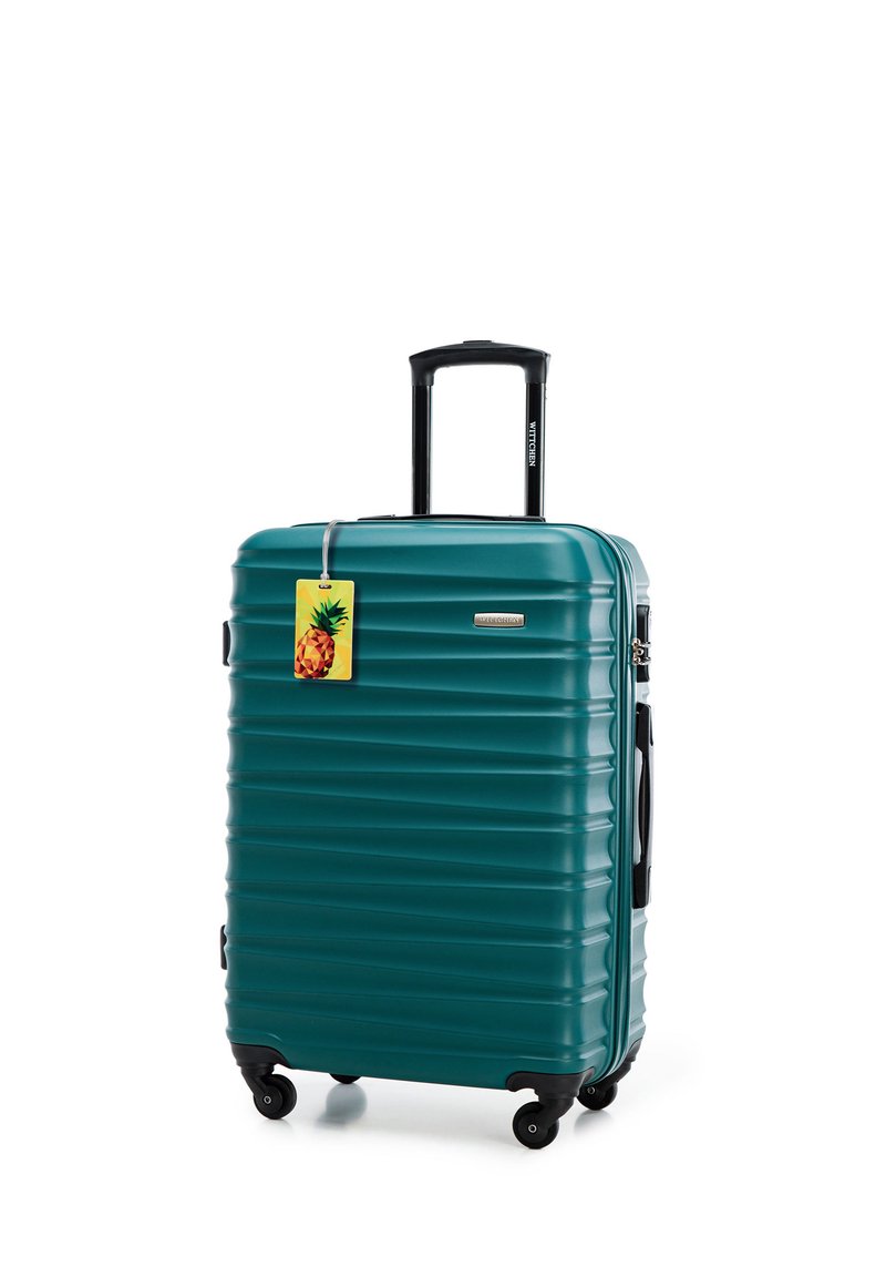 WITTCHEN MEDIUM SUITCASE WITH LUGGAGE TAG FROM ABS - Trolley - green