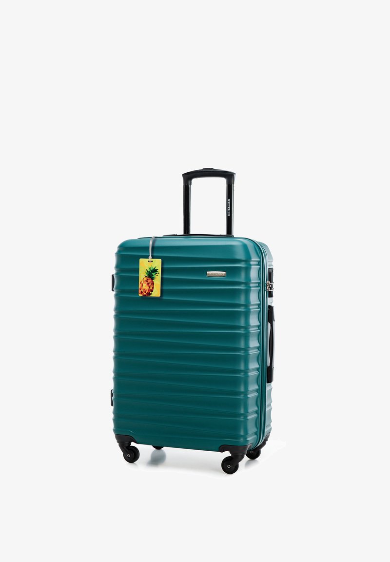 WITTCHEN MEDIUM SUITCASE WITH LUGGAGE TAG FROM ABS - Trolley - green