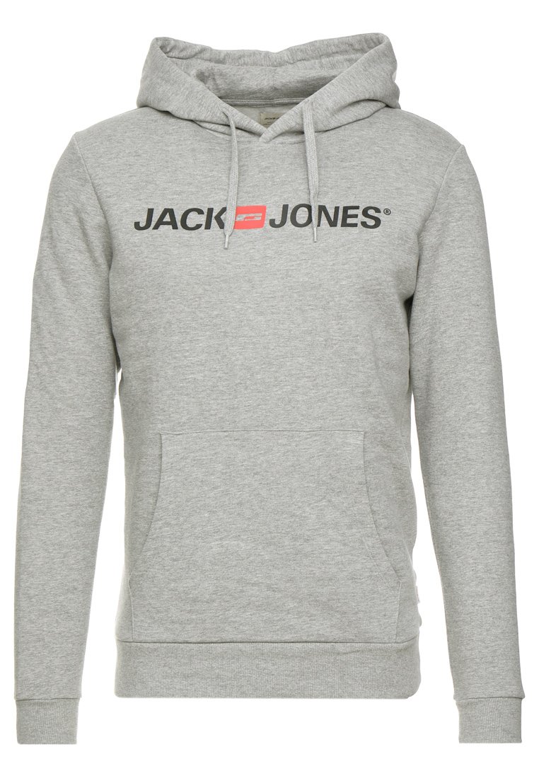 Jack & Jones script logo hoodie in khaki