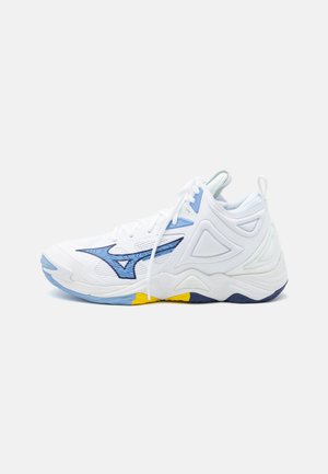 WAVE MOMENTUM 3 MID - Zapatillas de voleibol - white/blue