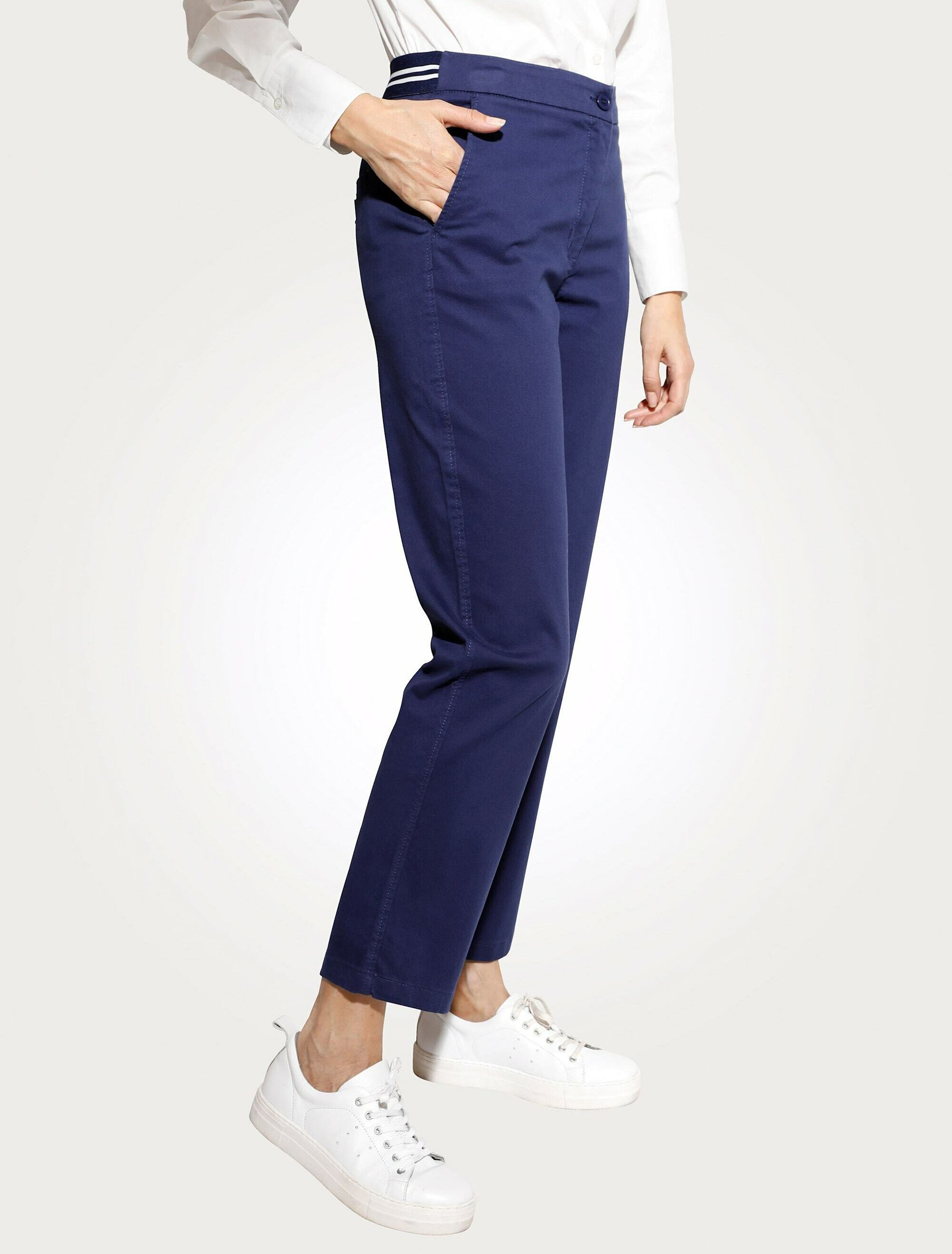MONA Trousers - marineblau/dark blue 