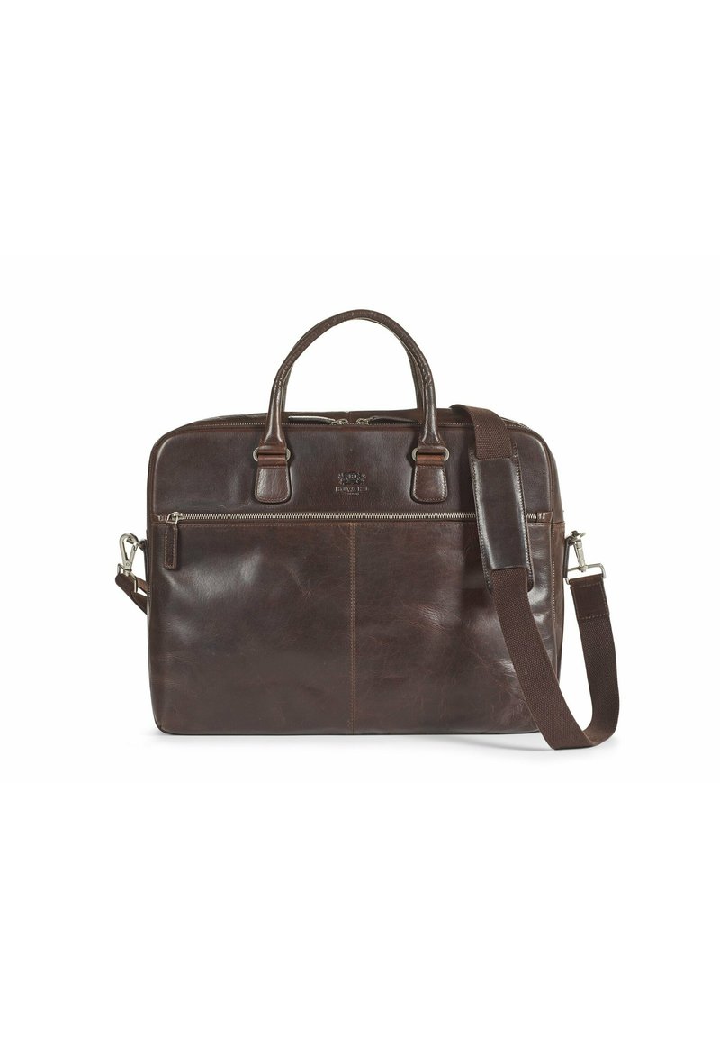 Porte-cartes De Luxe Maxwell Scott En Cuir Italien Marron Foncé - Modèle Marco - Neuf Avec Petits Défauts