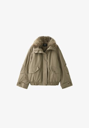 Stradivarius, JACKET WITHR COLLAR - Veste d'hiver - stone