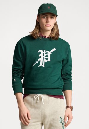 FLEECE GRAPHIC SWEATSHIRT - Sweatshirt - moss agate