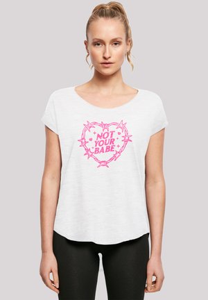 Print T-shirt - weiß