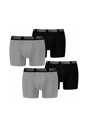 4ER PACK - Kurze Boxershorts -  grey melange   black
