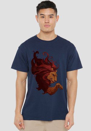 Cotton Soul, HARRY POTTER GRYFFINDOR LION - Print T-shirt - dark blue