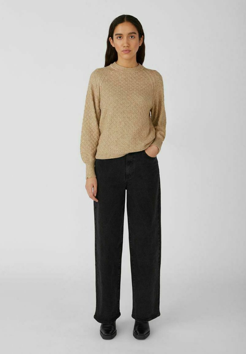 Damen Strickjacken | Object Strickpullover cornstalk/beige - DR77488 Damen Strickjacken | Object Strickpullover cornstalk/beige - DR77488