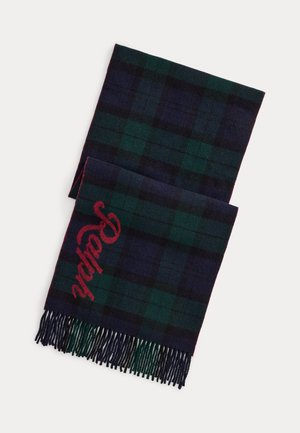 Polo Ralph Lauren, THE RALPH LOGO PLAID WOOL SCARF UNISEX - Шал - black