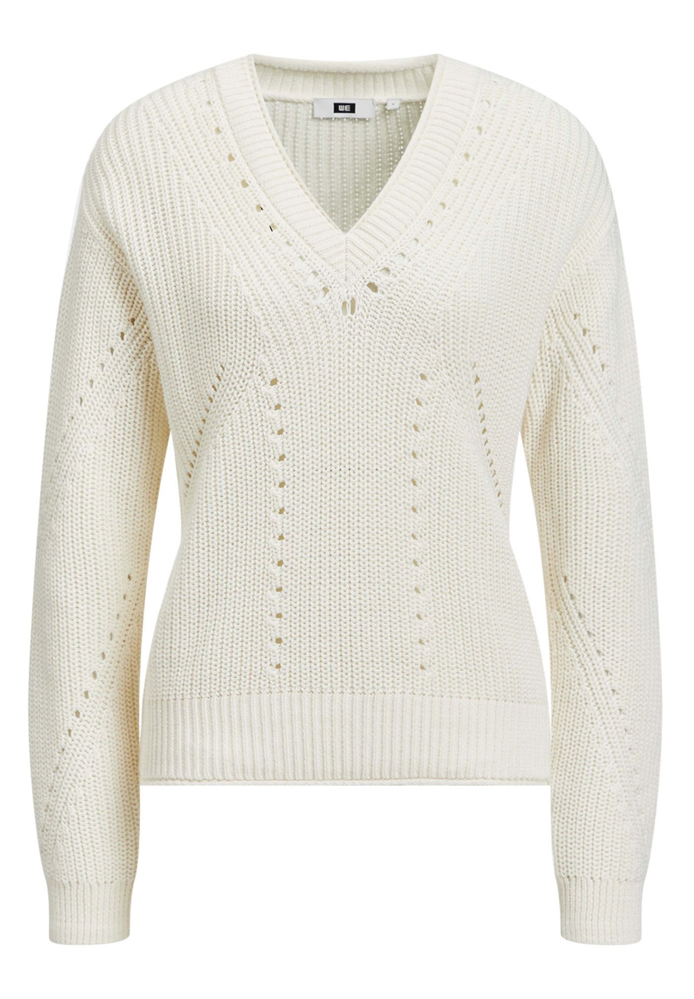 WE Fashion DAMES MET OPENGEWERKTE STRUCTUUR Trui off WE Fashion DAMES MET OPENGEWERKTE STRUCTUUR Trui off