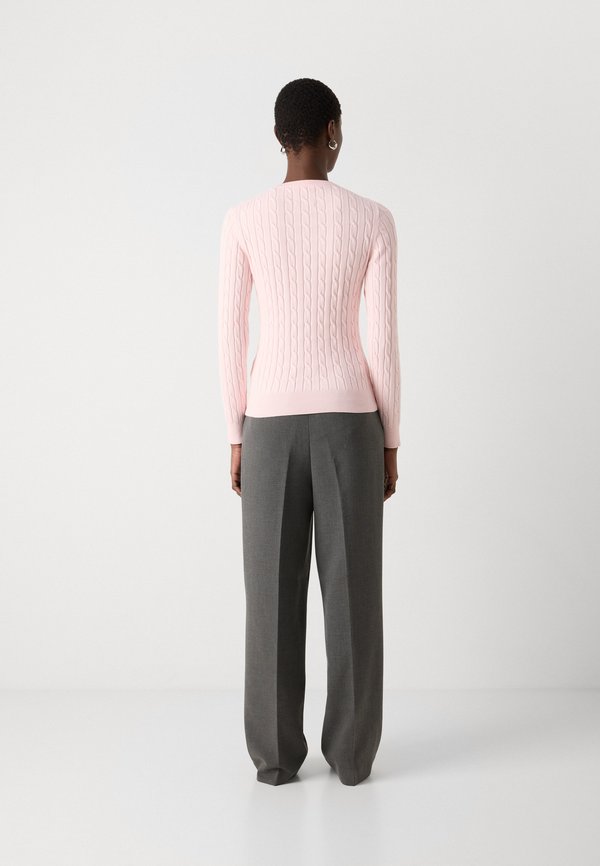 CABLE C NECK - Jumper - salmon2