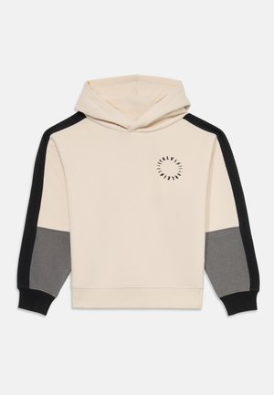 Calvin Klein Jeans BRUSHED BLOCK HOODIE - Sweatshirt - whitecap gray