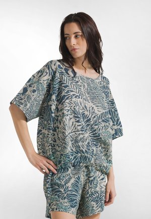 ALLOVER - Bluse - teal