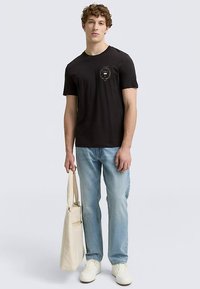 TOM TAILOR DENIM Marškinėliai su spaudiniu - night watch black