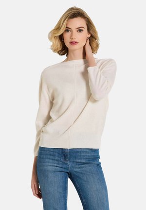 MADELEINE, U-BOOT-MIT FLEDERMAUSÄRMELN - Pullover - wool white