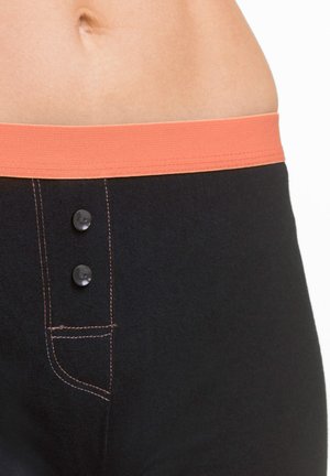 bonprix 4 PACK MIT KONTRASTDETAILS - Shorty - black