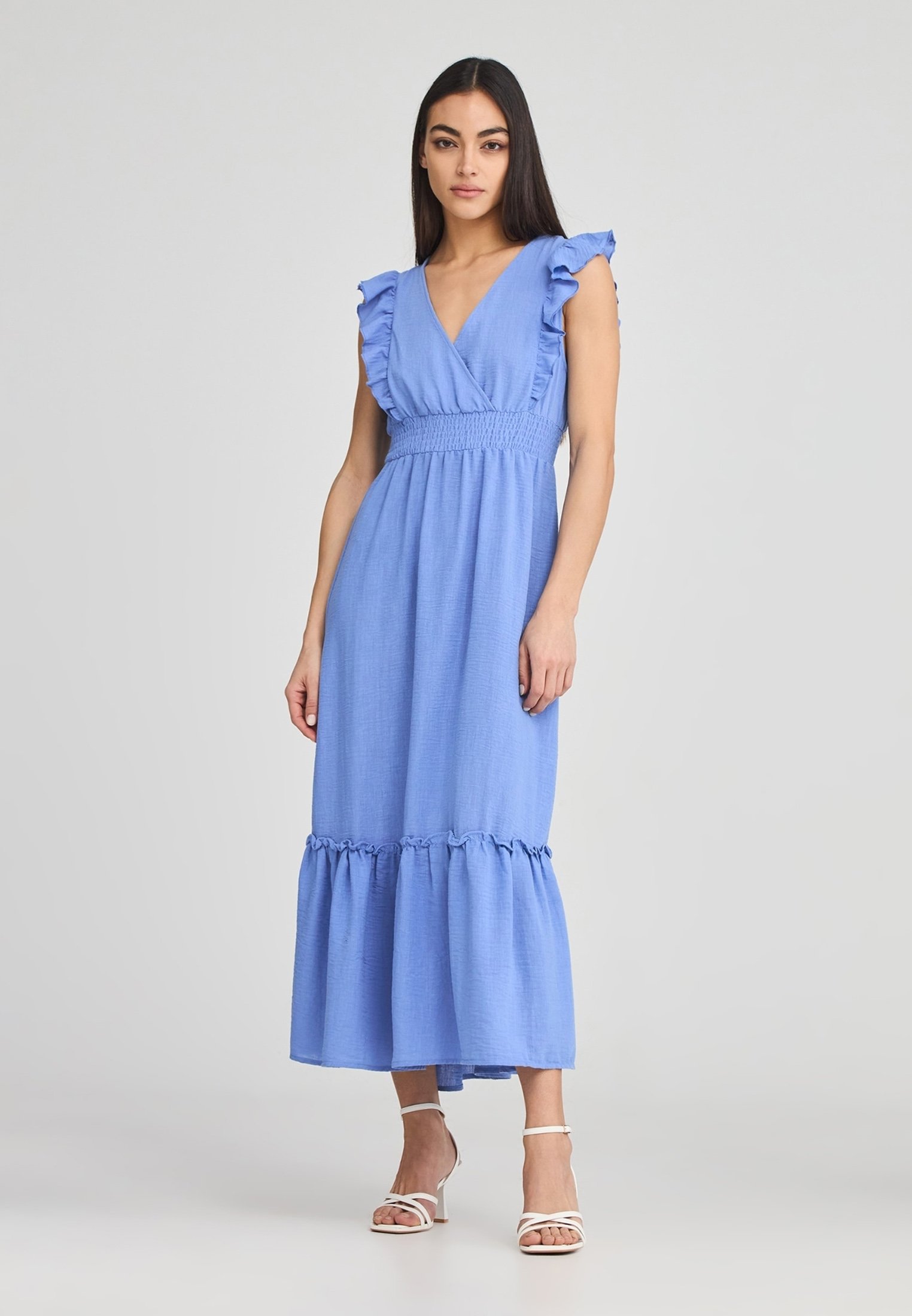 Vestito Blu Vestito A Fiori E Sneakers Topshop Vestito Da Cerimonia Midi  Verde E Blu Sfumato A Fiori