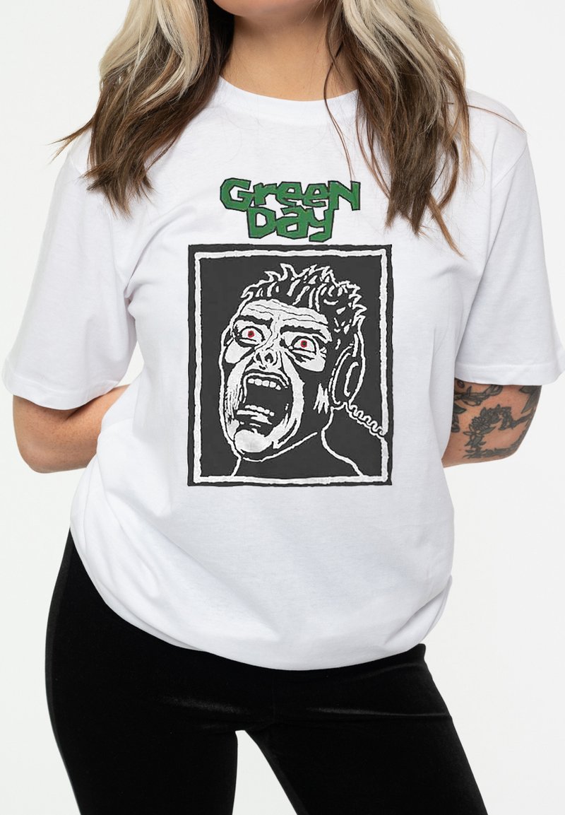 Paradiso Clothing GREEN DAY SCREAM KERPLUNK - Print T-shirt - white