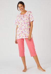 Damart PEIGNÉ SET - Pijama - rouge graphique