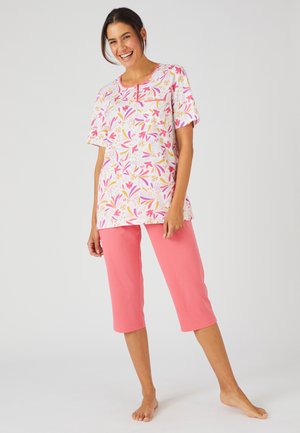 Damart PEIGNÉ SET - Pijama - rouge graphique