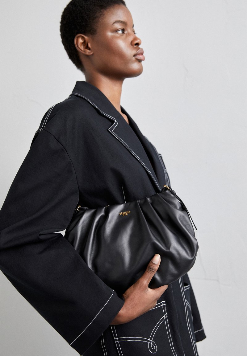 MOSCHINO MINI LETTERING - Sac à main - black