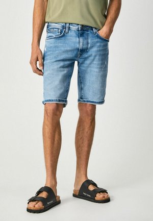 STANLEY - Szorty jeansowe - blue denim