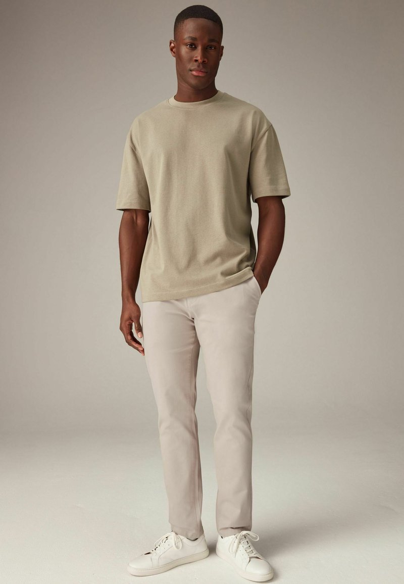 Next 2 PACK SLIM FIT STRETCH - Chino - light stone mushroom brown