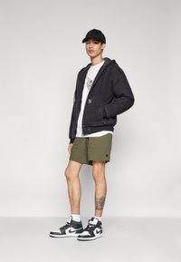 HUF BOULDER WORK JACKET UNISEX - Farkkutakki - black