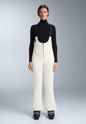 WATERPROOF SKI FLARE - Nohavice do dažďa - white