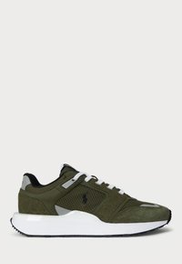 TRAIN 89 V2 SUEDE-PANELED SNEAKER - Sportcipő - new olive/white