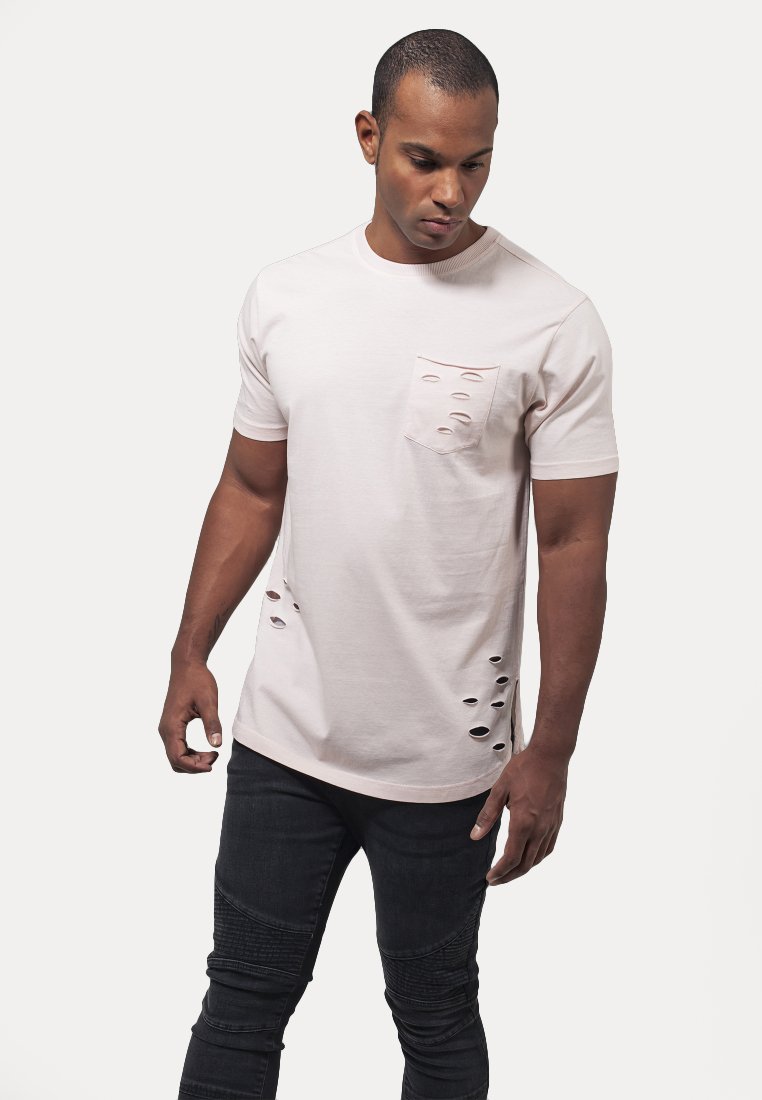 Urban Classics Apdrukāts T-krekls - pink