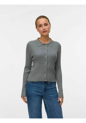 VMVADIN - Chaqueta de punto - medium grey melange