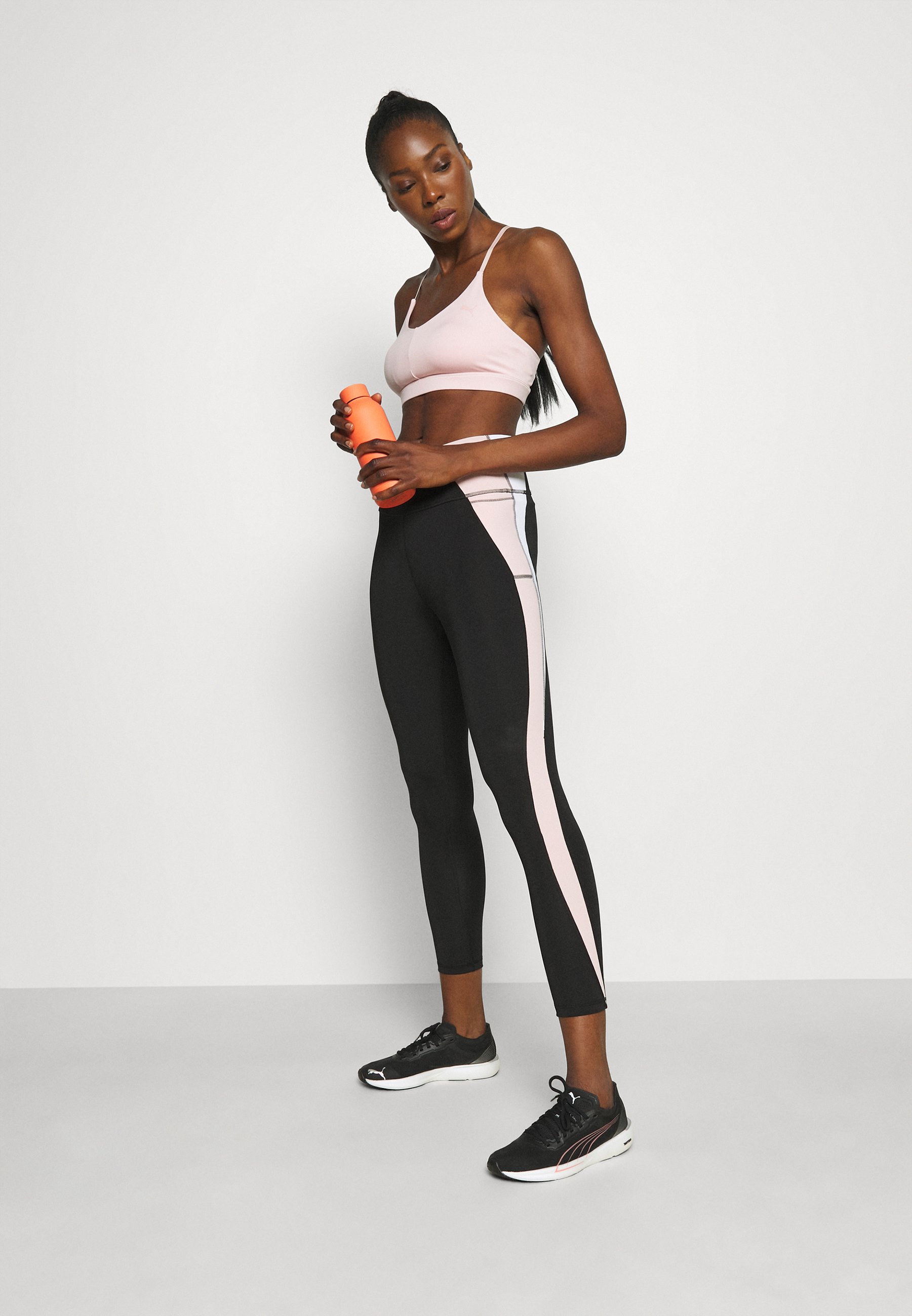puma evostripe high rise cropped leggings in black