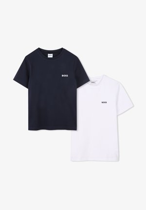 BOSS Kidswear 2 PACK - Pamata T-krekls - navy/white