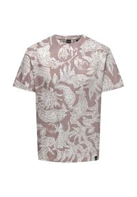 Only & Sons 2ER-PACK RUNDHALS KURZARM - Print T-shirt - rot