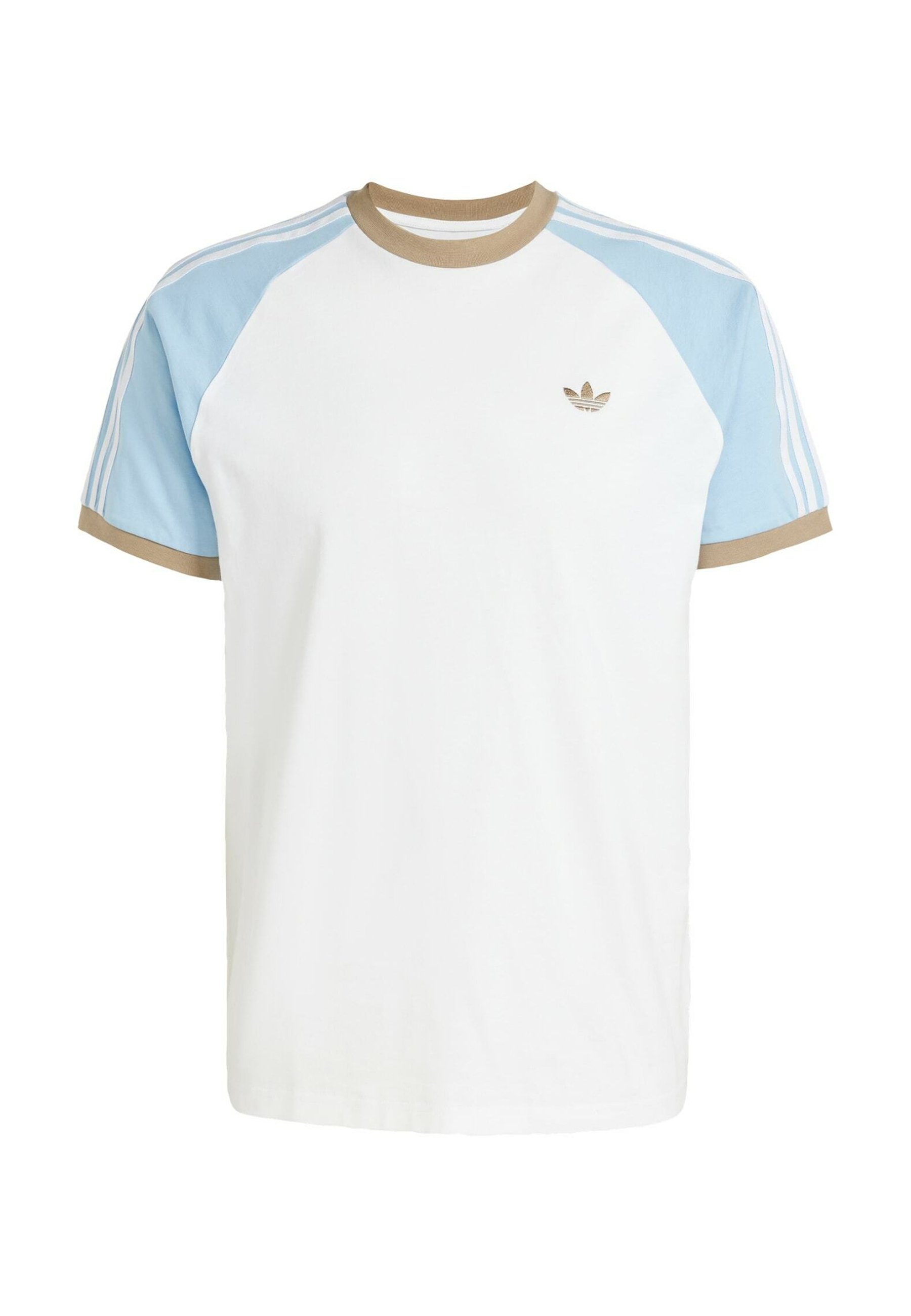 adidas Originals CALI TEE - Print T-shirt - white/clear sky/blanch