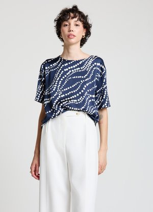 T-shirt con stampa - var blu notte