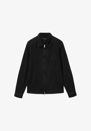 AllSaints, DOLWEN LS SHIRT - Denim jacket - orca black