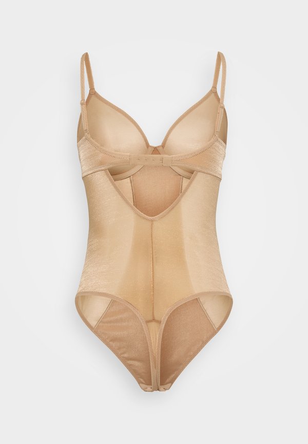 GLOSSIES UNDERWIRED THONG - Body - beige2