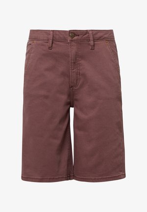 QS, ABBY REGULAR FIT HIGH RISE SUPERSTRETCH - Jeansshort - aubergine