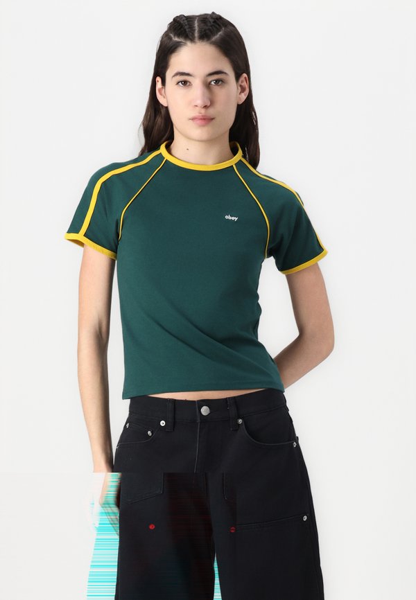 DIVERSION RAGLAN TEE - Print T-shirt - forest2