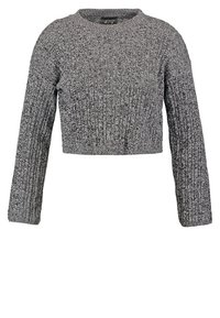 Topshop Stickad tröja - black