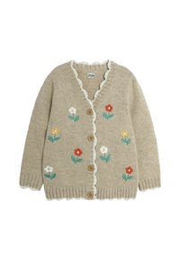 JoJo Maman Bébé FLORAL EMBROIDERED CHUNKY  - REGULAR FIT - Kardiganas - natural